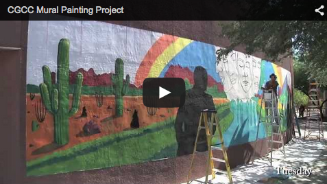 blog Image Video: Chandler-Gilbert Community College Mural Painting Project