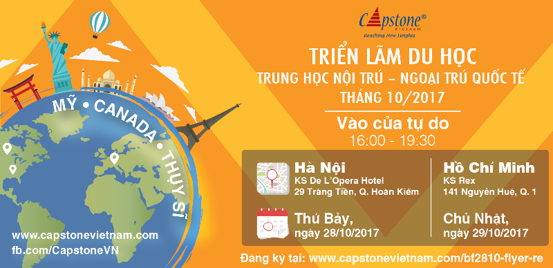 International Boarding and Day School Fairs in Vietnam: Oct 28-30