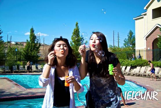 blog Image Intensive English Students at the University of Nevada, Reno - Pool Party!